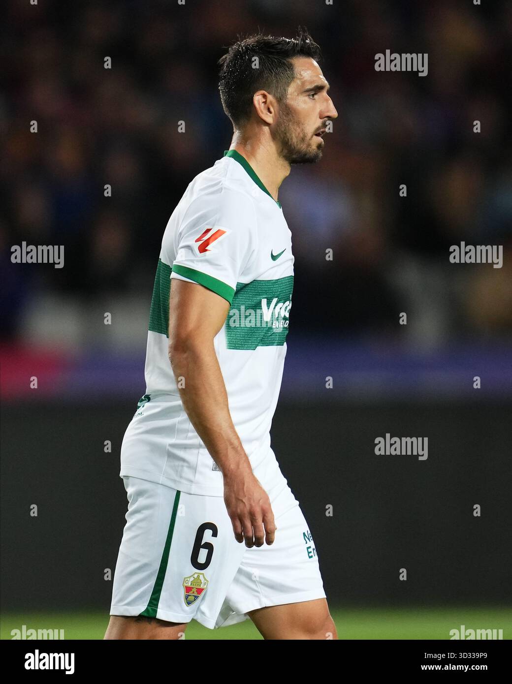 Pedro Bigas of Elche CF during the La Liga EA Sports match between FC ...