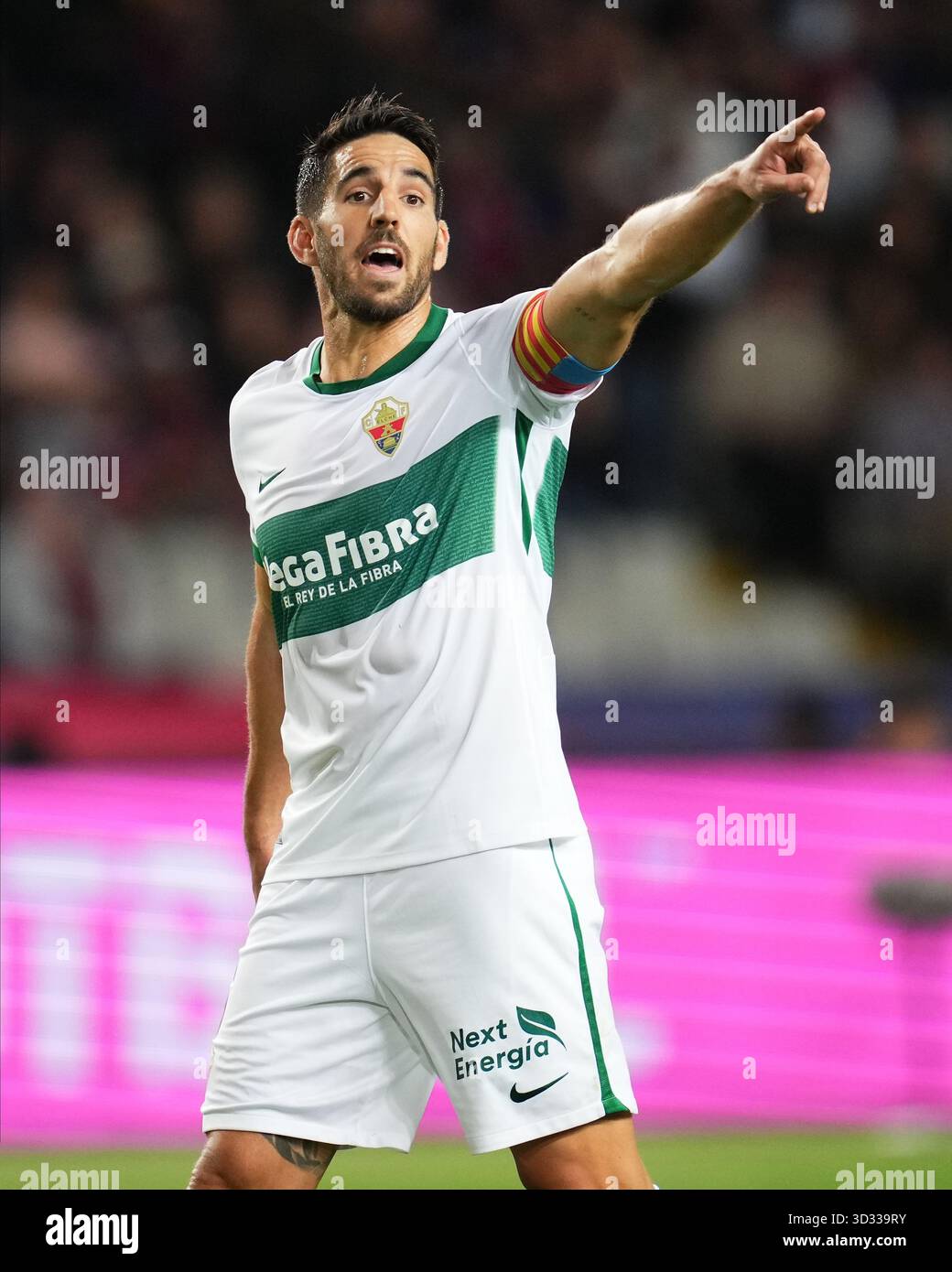 Pedro Bigas of Elche CF during the La Liga EA Sports match between FC ...