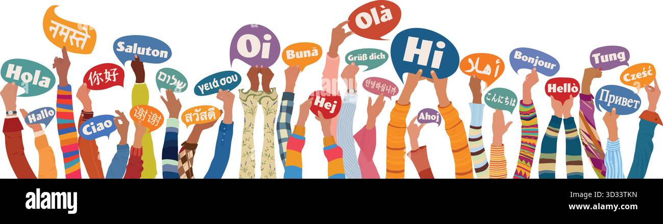 Welcome in many languages Stock Vector Images - Alamy