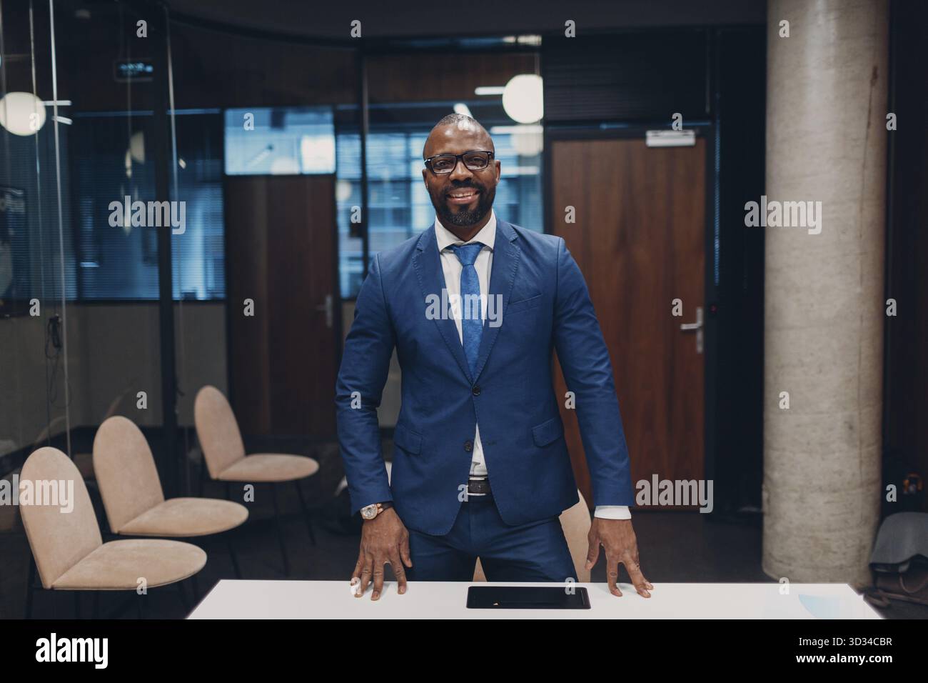 African american business suit meeting hi-res stock photography