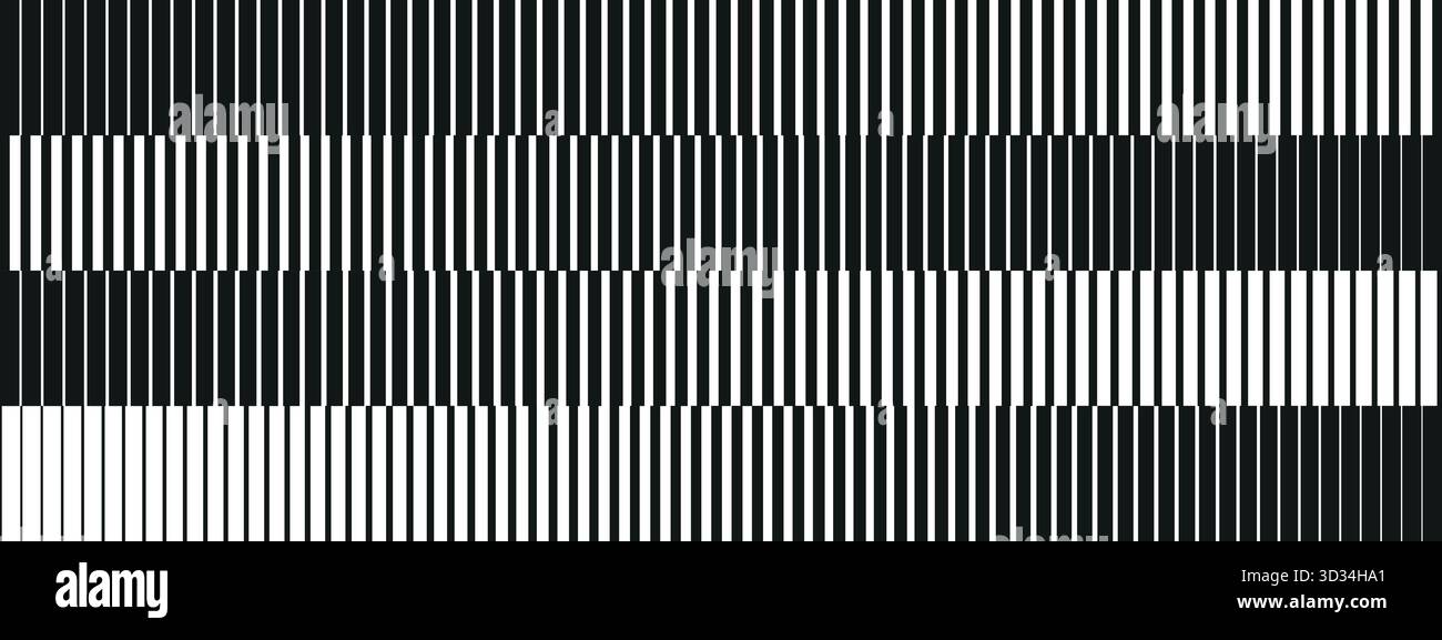 Vector background with various black lines on white backdrop Stock Vector