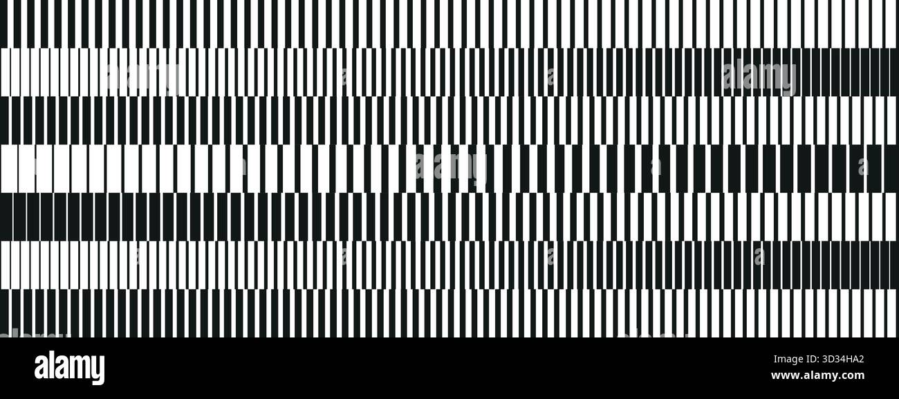 Vector halftone pattern with fade thickness of stripes. Stock Vector