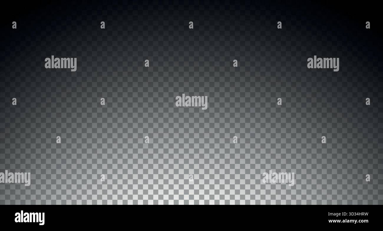 Vector shadow effect with curved gradation from dark to clear Stock Vector