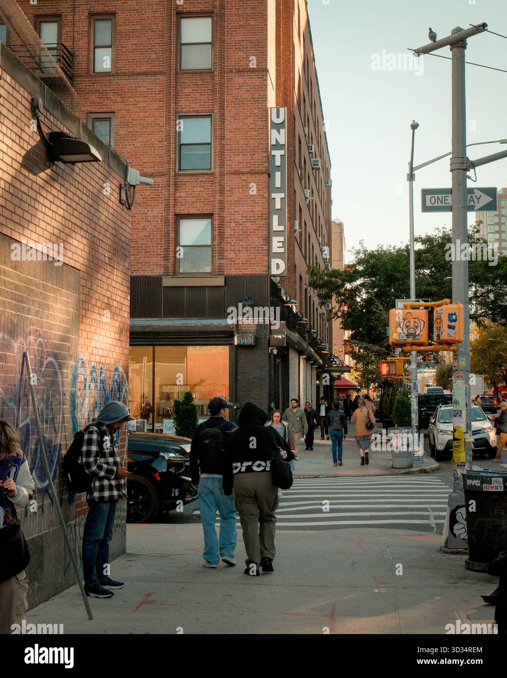 Untitled sign in the East Village, Manhattan, New York Stock Photo