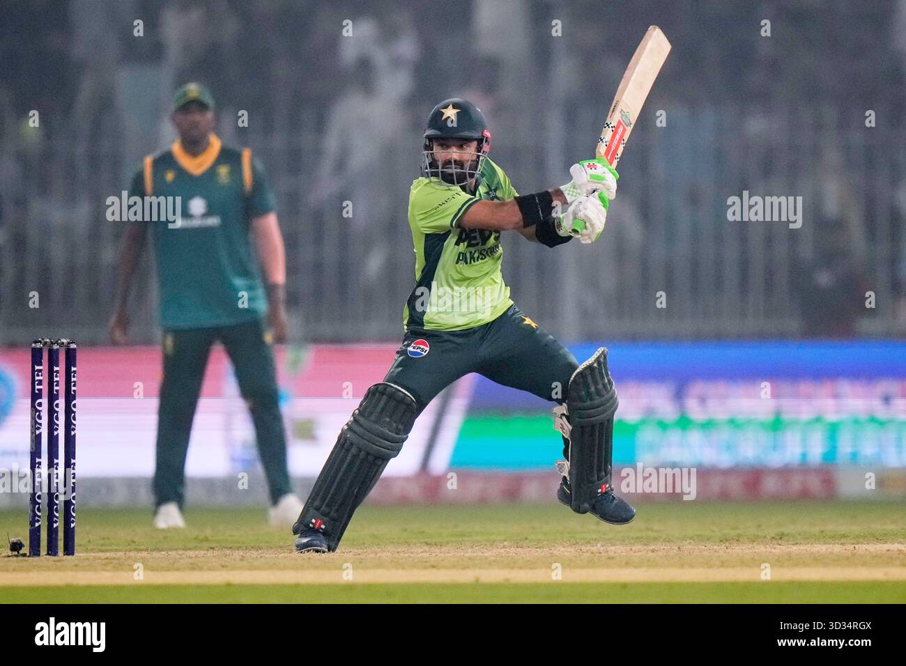 Pakistan's Mohammad Rizwan bats during the first one day international ...