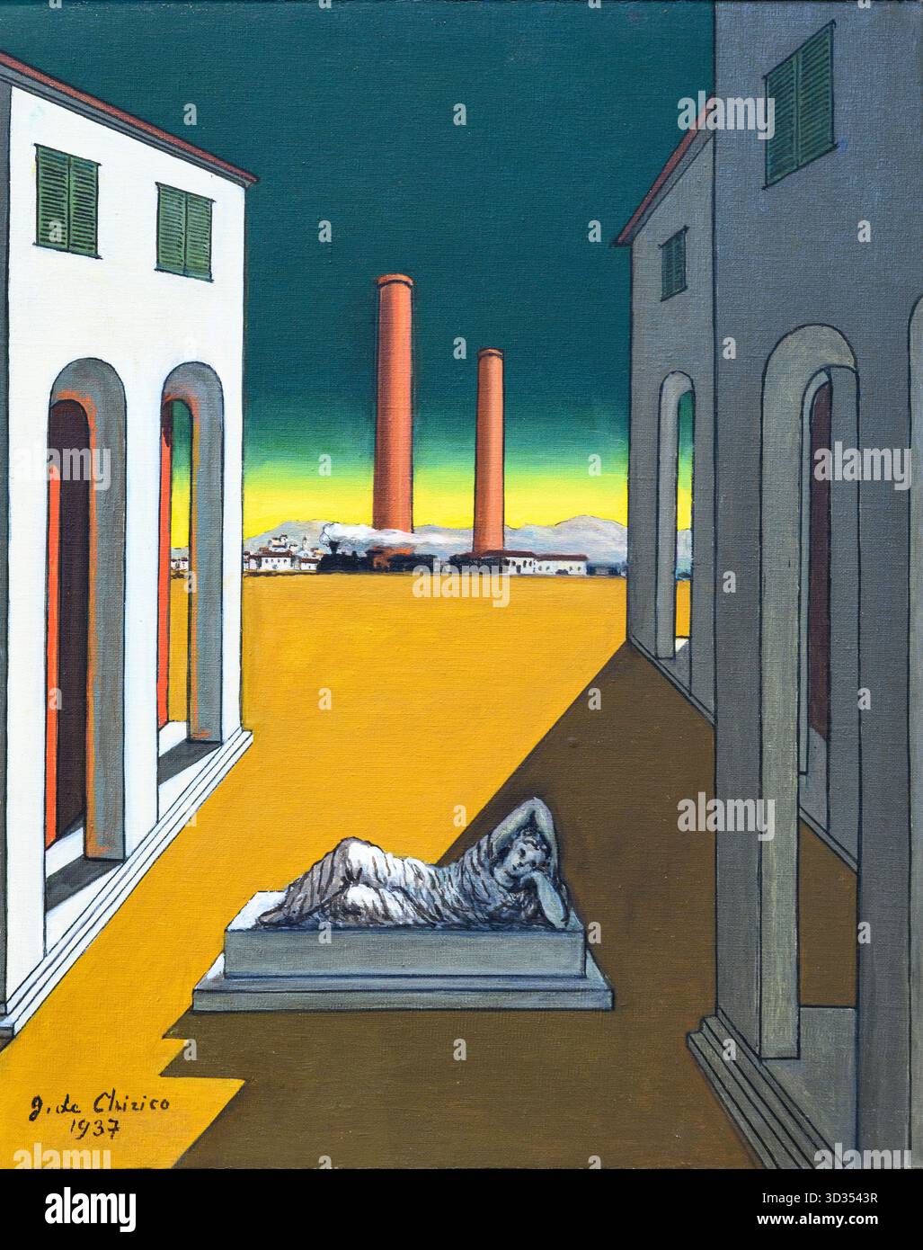 Giorgio de chirico piazza d'italia hi-res stock photography and
