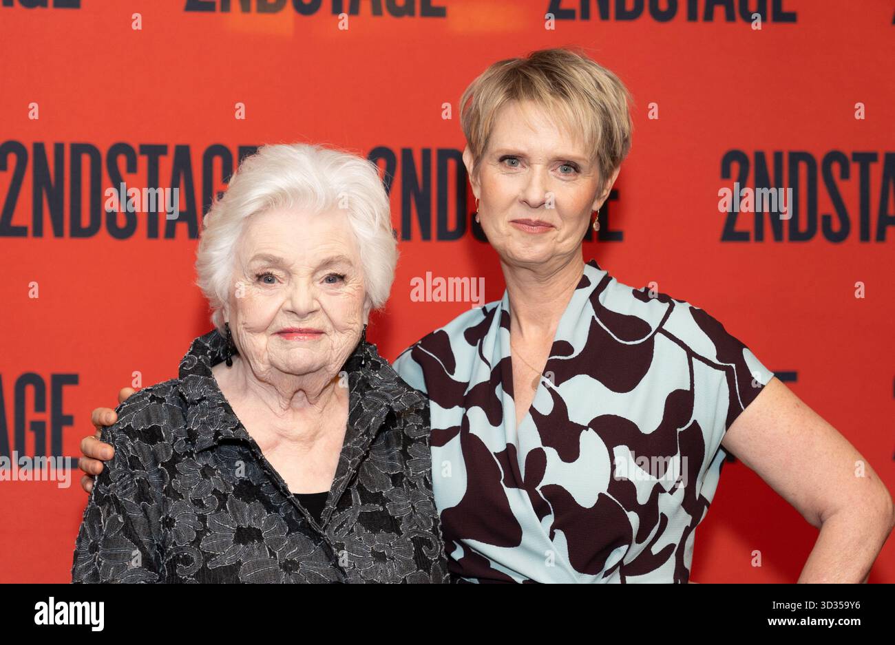 June Squibb and Cynthia Nixon attend Broadway play 'Marjorie Prime(01)