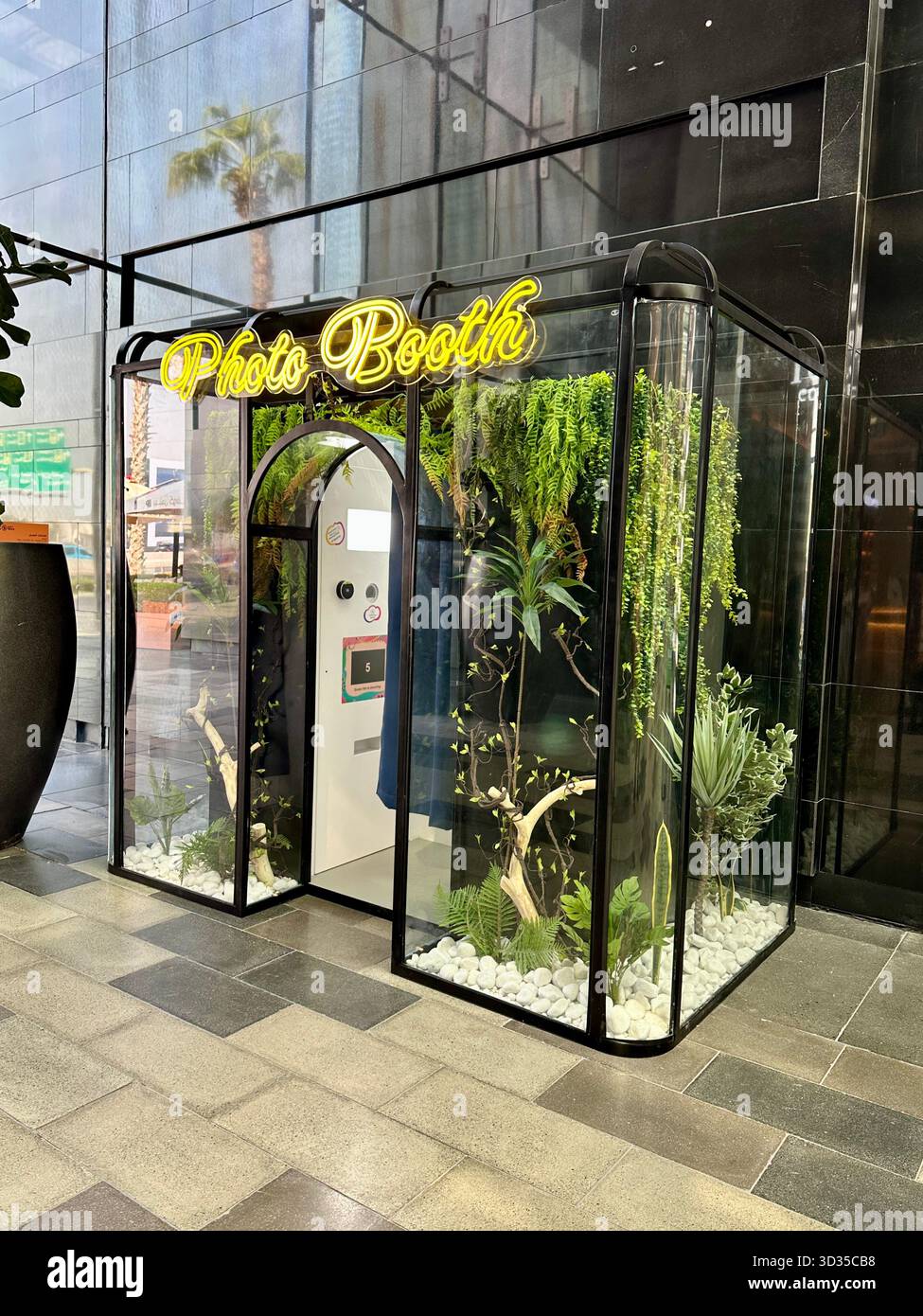 Trendy modern photo booth - Smartphone Captured Stock Image