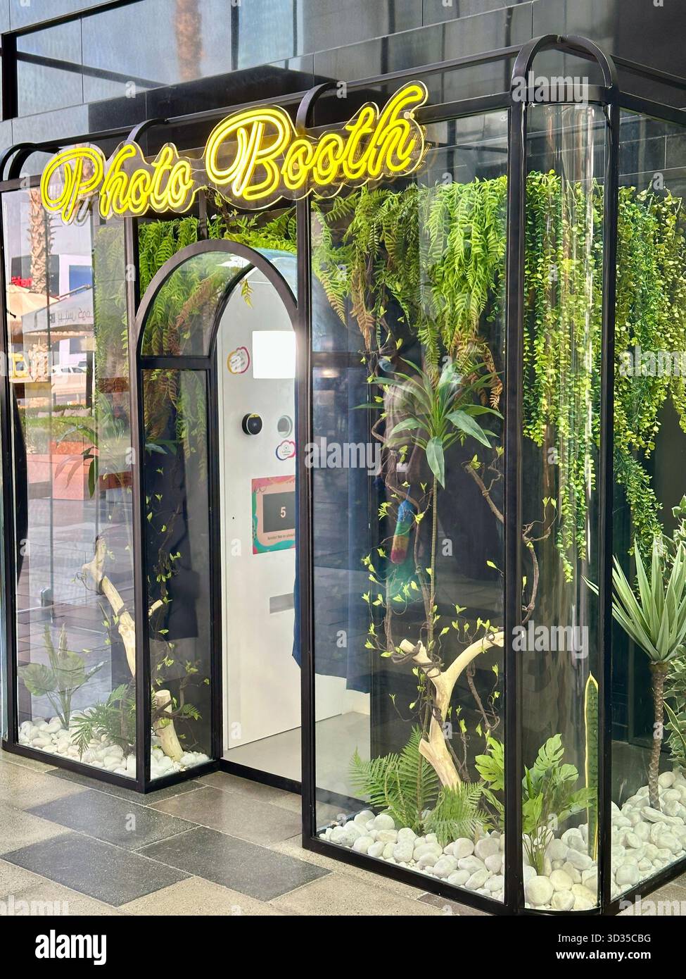 Trendy modern photo booth - Smartphone Captured Stock Image