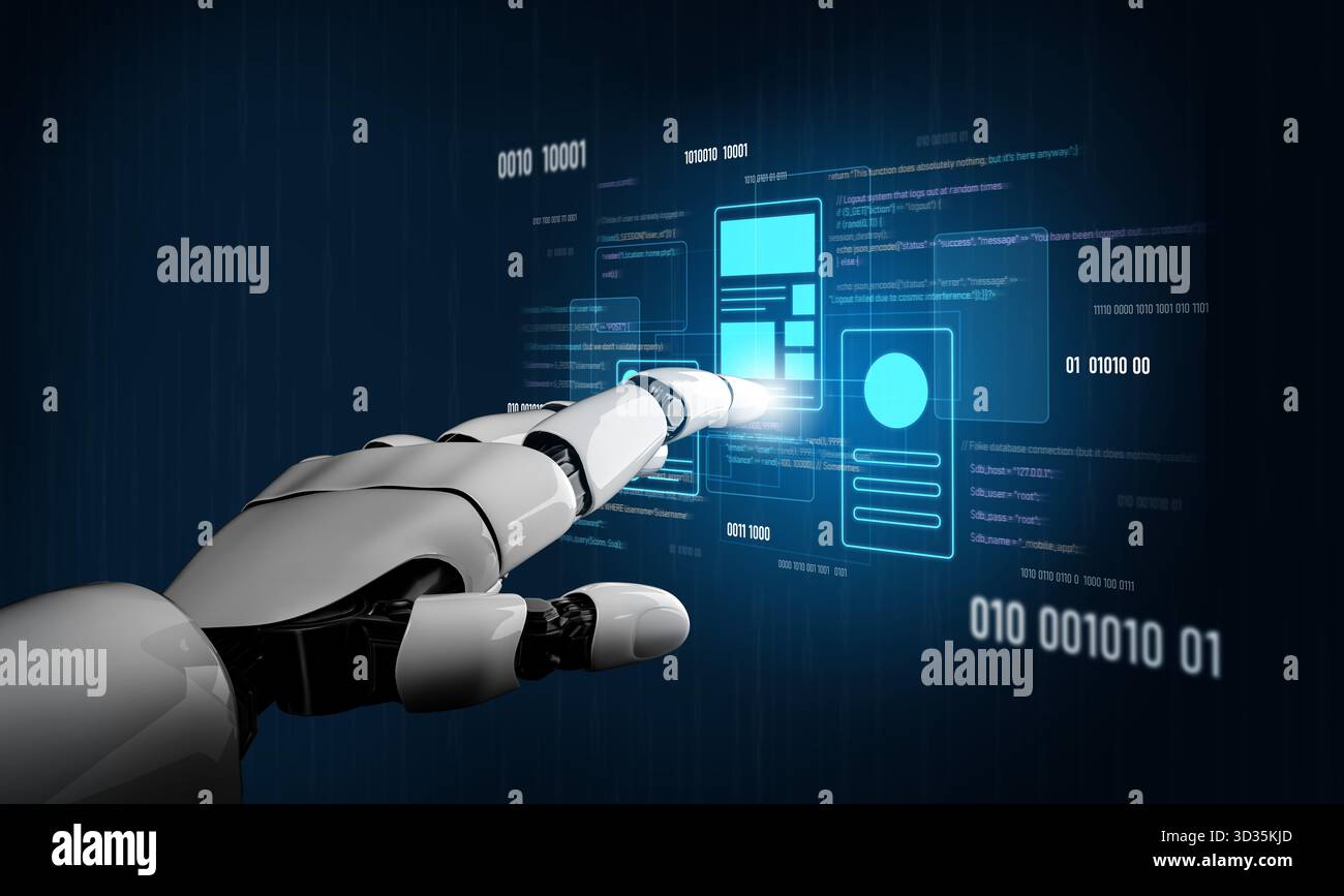 AI designing UI UX interface, optimizing application layout, reviewing ...