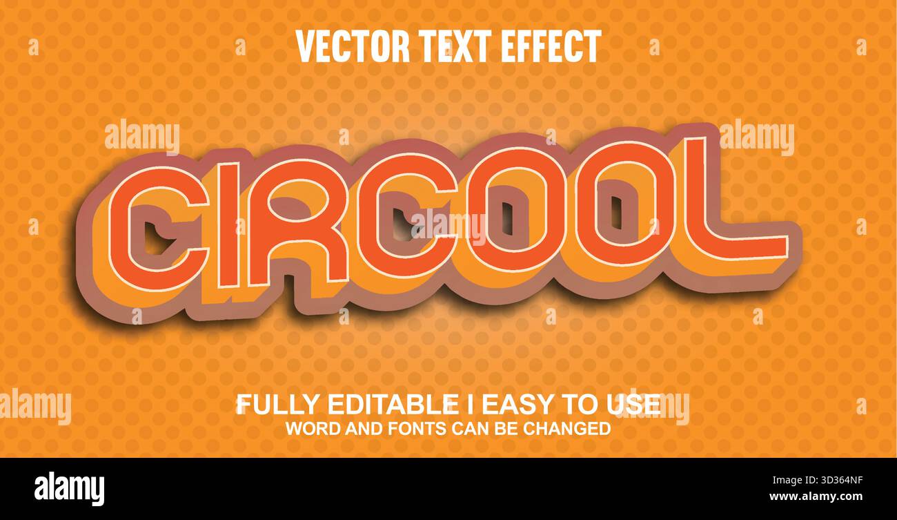 Editable Vector Text Effect Stock Vector Image & Art - Alamy