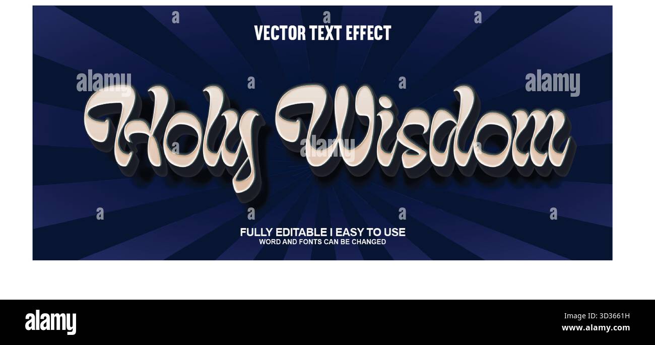 Editable Vector Text Effect Stock Vector Image & Art - Alamy