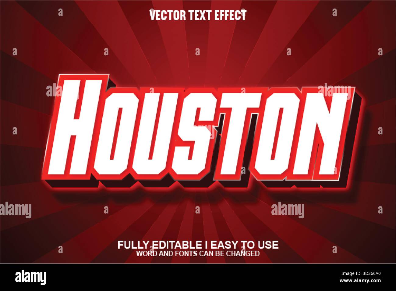 Editable Vector Text Effect Stock Vector
