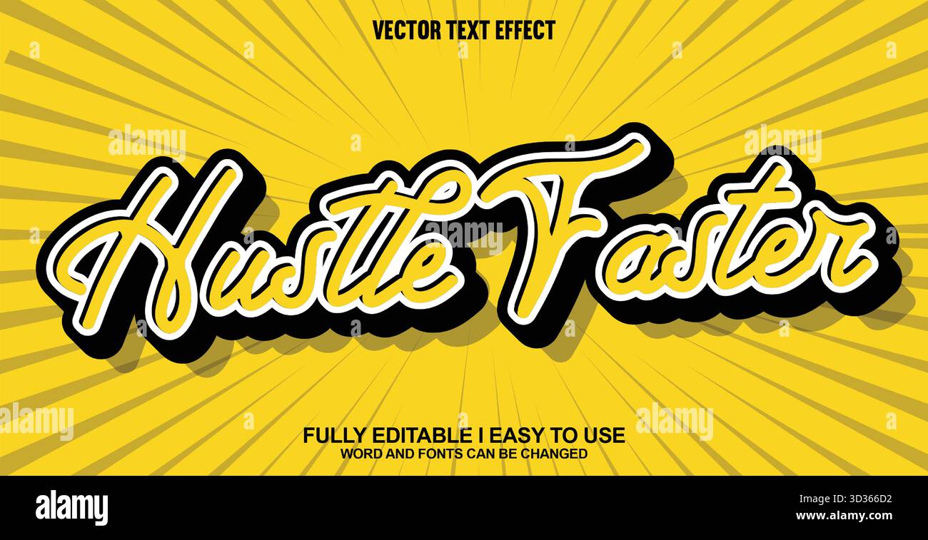Editable Vector Text Effect Stock Vector