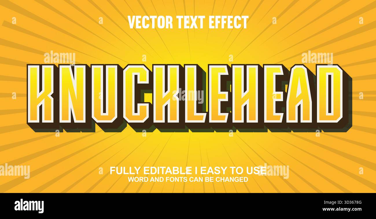 Editable Vector Text Effect Stock Vector