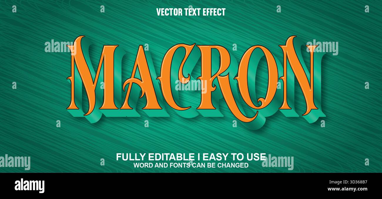 Editable Vector Text Effect Stock Vector