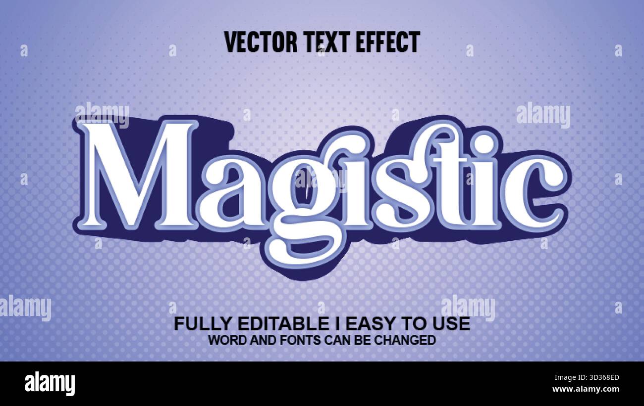 Editable Vector Text Effect Stock Vector