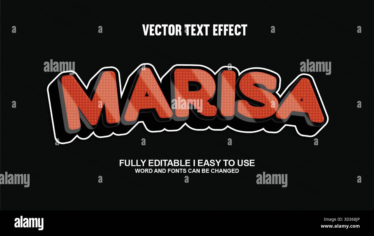 Editable Vector Text Effect Stock Vector