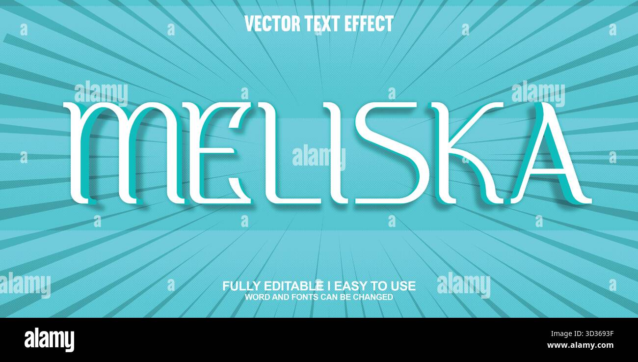 Editable Vector Text Effect Stock Vector