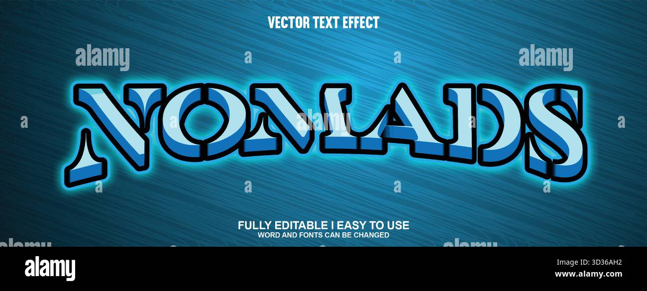 Editable Vector Text Effect Stock Vector Image & Art - Alamy