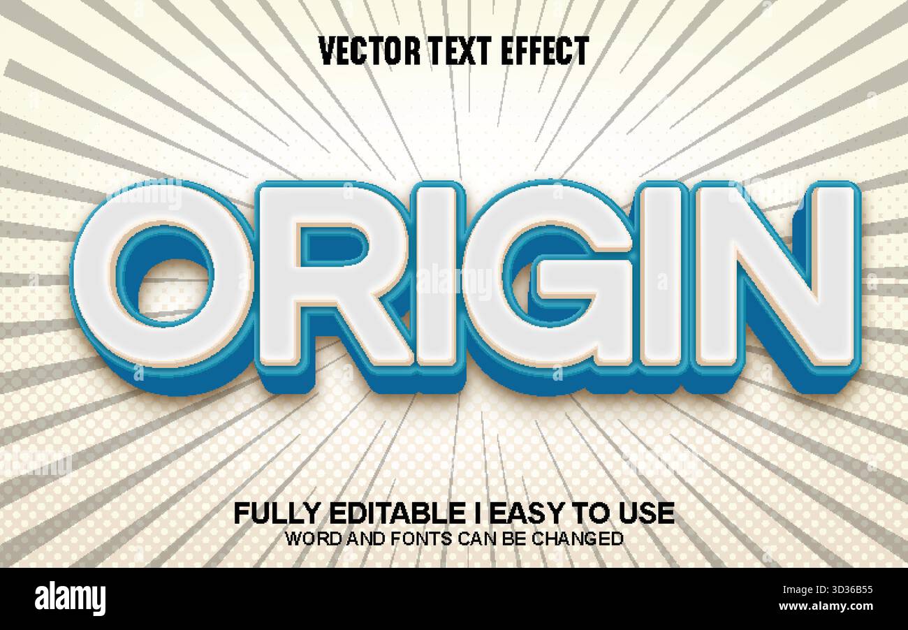 Editable Vector Text Effect Stock Vector