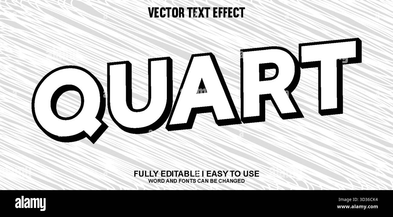 Editable Vector Text Effect Stock Vector Image & Art - Alamy
