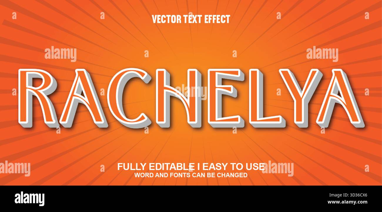 Editable Vector Text Effect Stock Vector