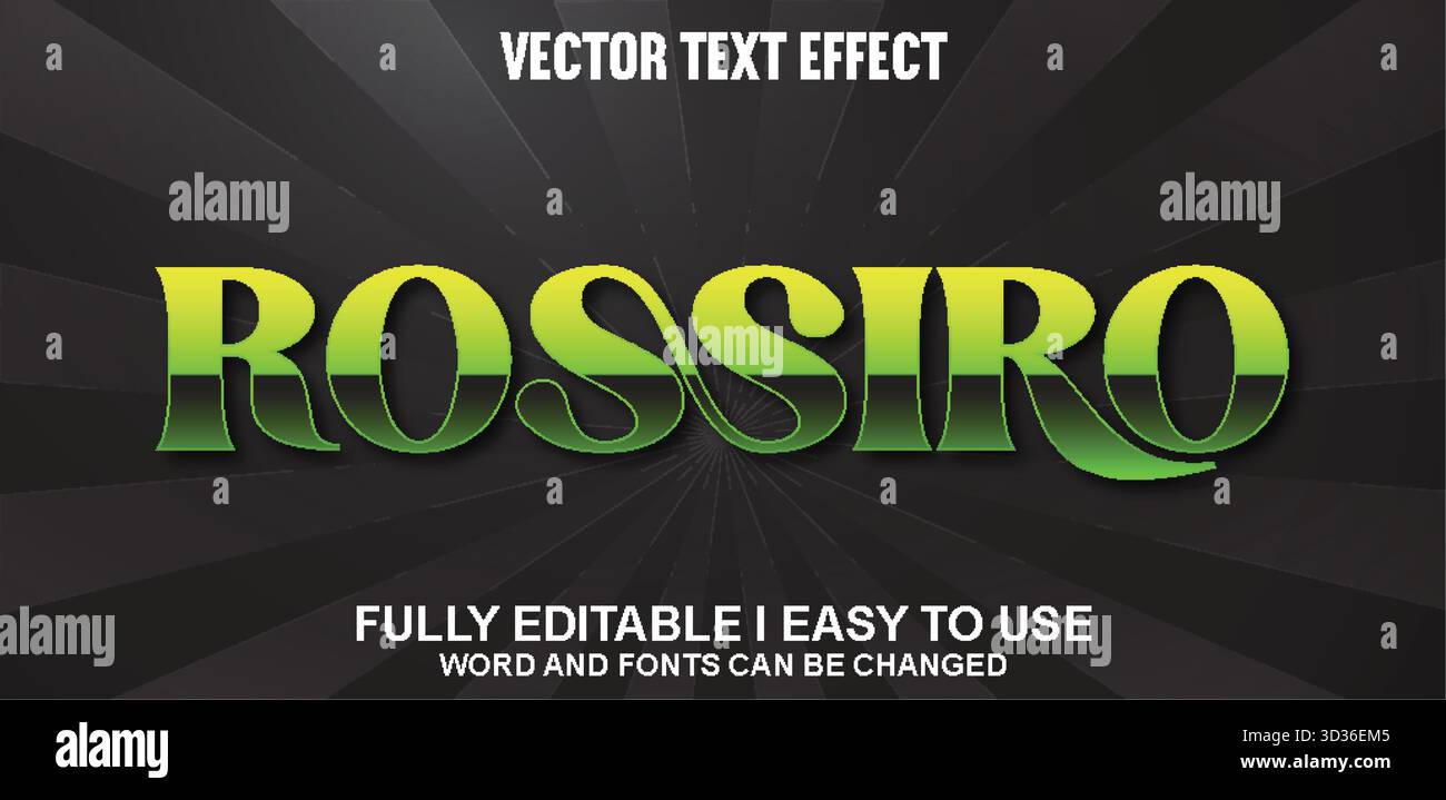 Editable Vector Text Effect Stock Vector