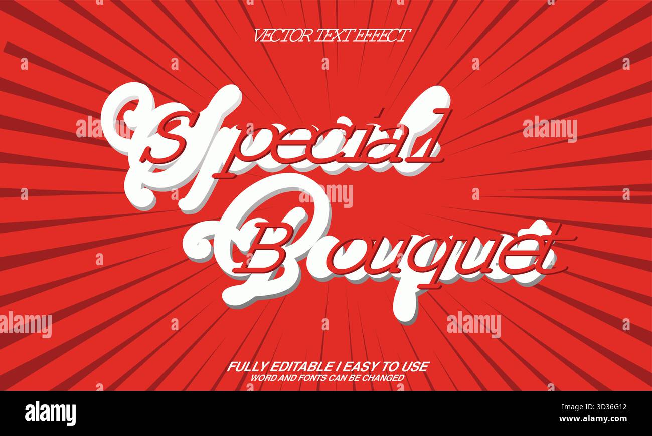 Editable Vector Text Effect Stock Vector Image & Art - Alamy