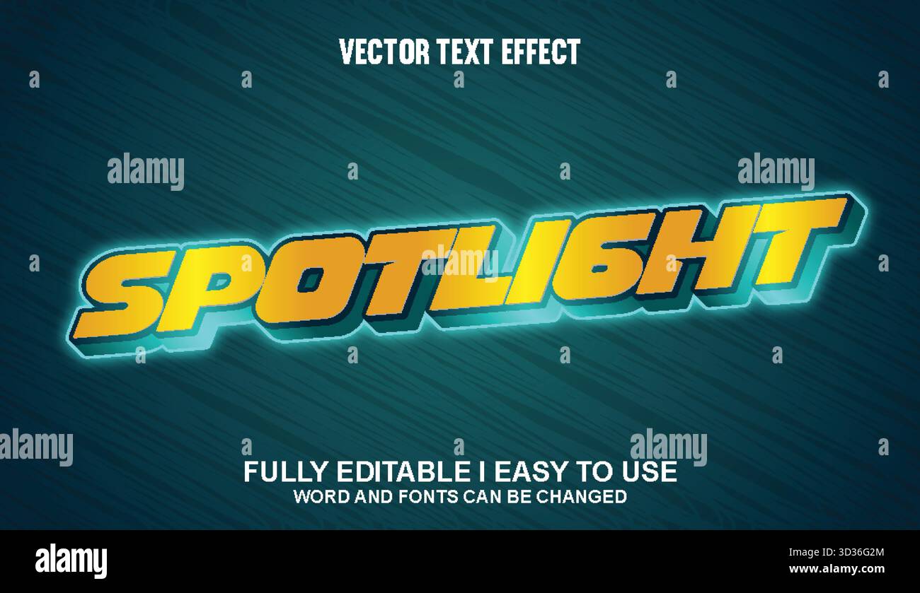 Editable Vector Text Effect Stock Vector Image & Art - Alamy