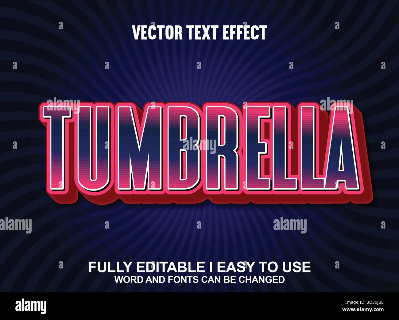 Editable Vector Text Effect Stock Vector Image & Art - Alamy