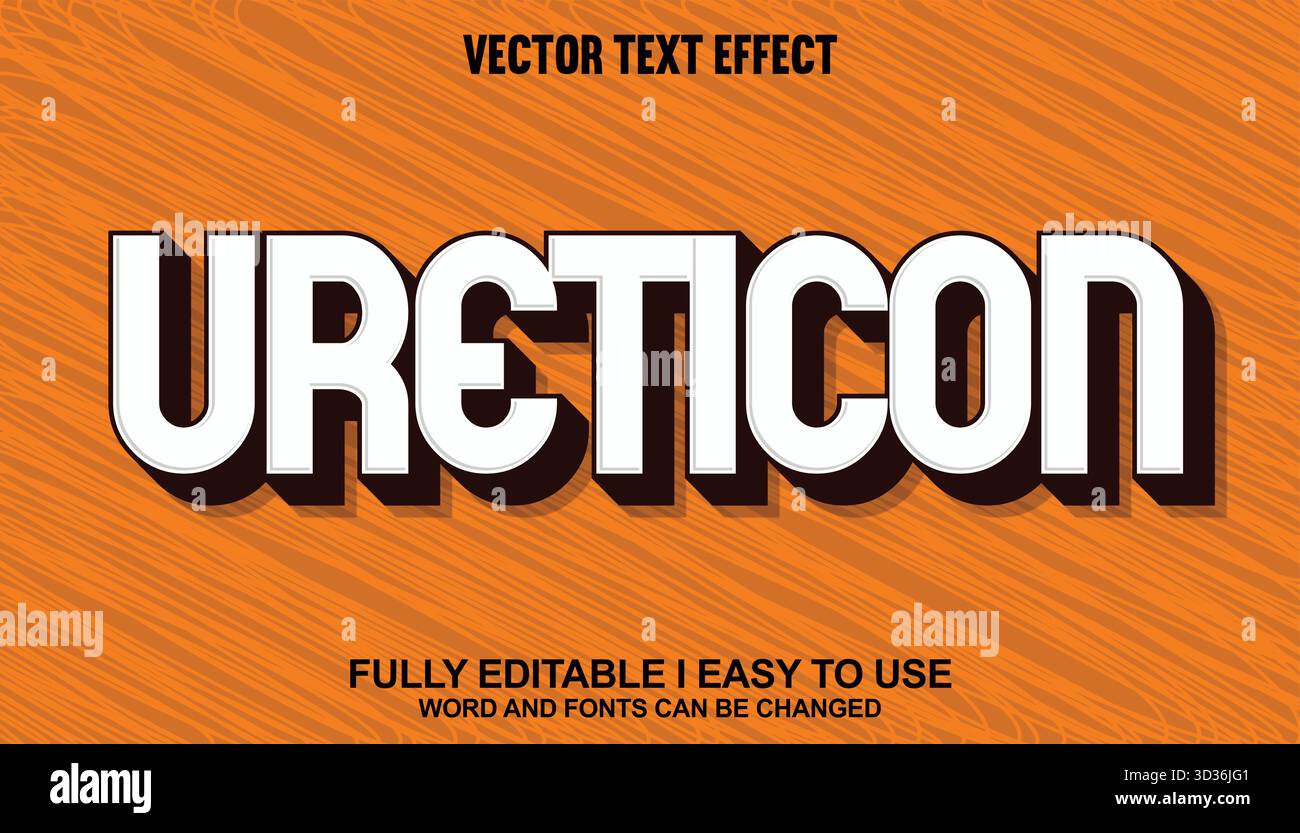 Editable Vector Text Effect Stock Vector