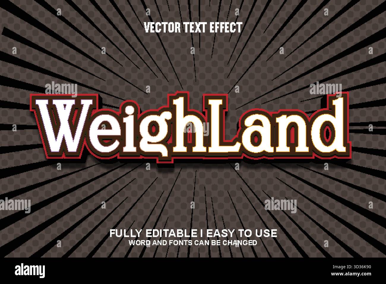 Editable Vector Text Effect Stock Vector Image & Art - Alamy