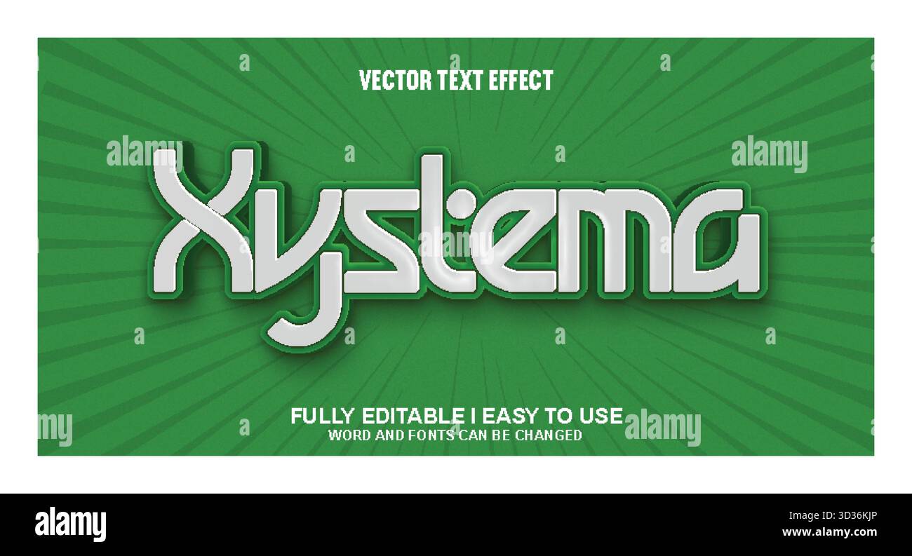 Editable Vector Text Effect Stock Vector Image & Art - Alamy