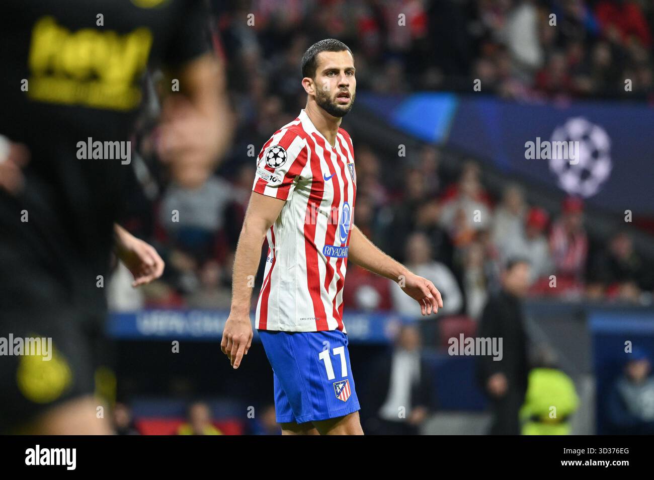 Madrid, Spain. 05th Nov, 2025. David Hancko of Atletico de Madrid seen during the UEFA Champions League match between Atletico de Madrid and R Union Saint Gilloise at Estadio Metropolitano. Final score; Atletico de Madrid 3-1 R Union Saint Gilloise Credit: SOPA Images Limited/Alamy Live News Stock Photo