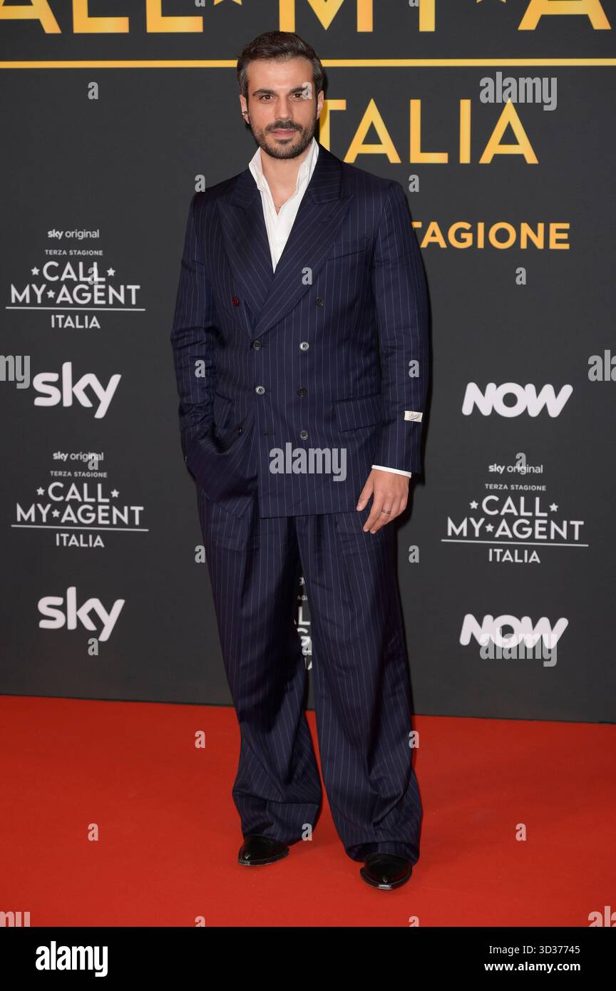 Rome, Italy. 04th Nov, 2025. Gianmarco Surino attends the red carpet of Sky tv program Call my agent Italia terza stagione. Credit: SOPA Images Limited/Alamy Live News Stock Photo