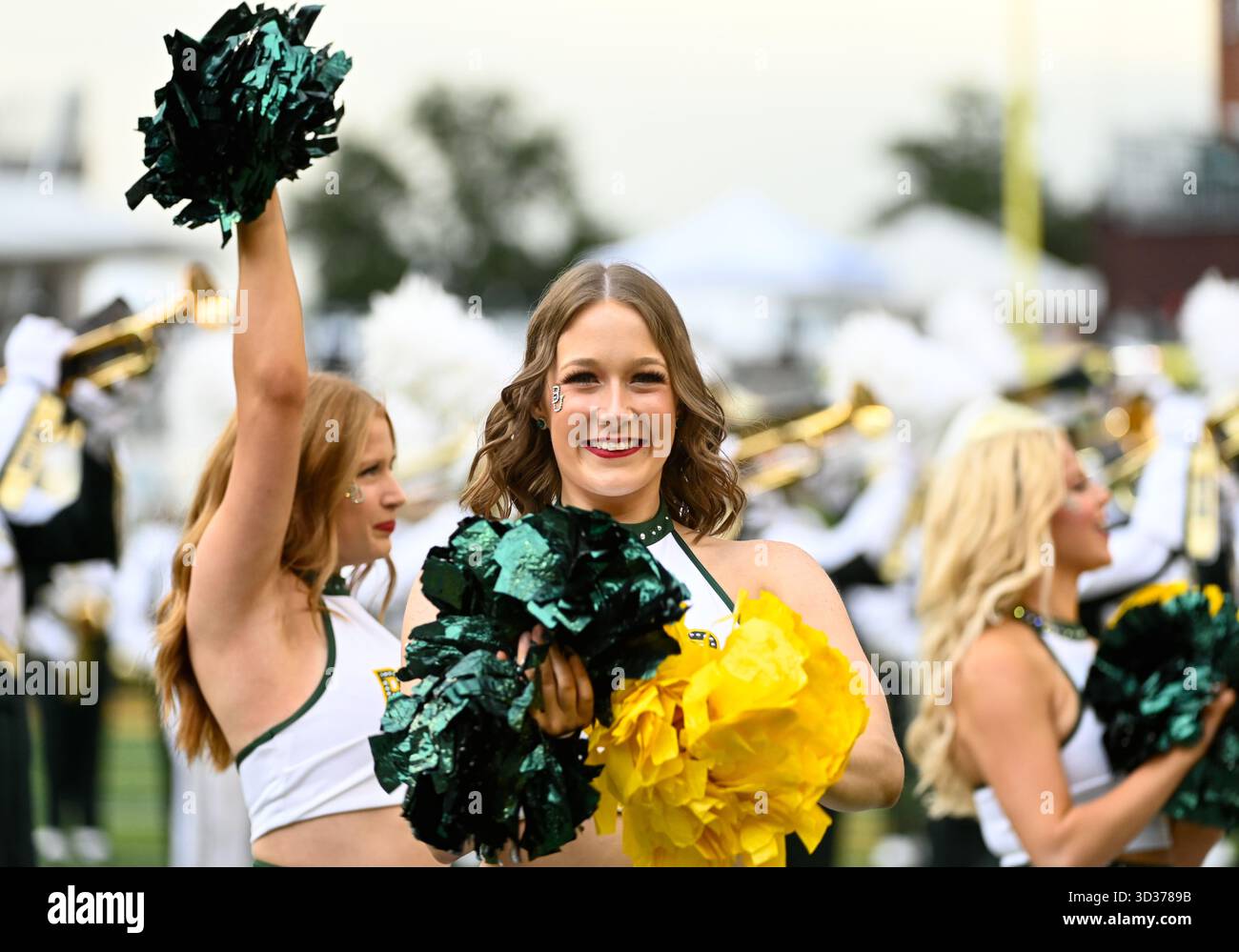 November 01, 2025 Baylor Bears cheerleaders before the NCAA Football ...