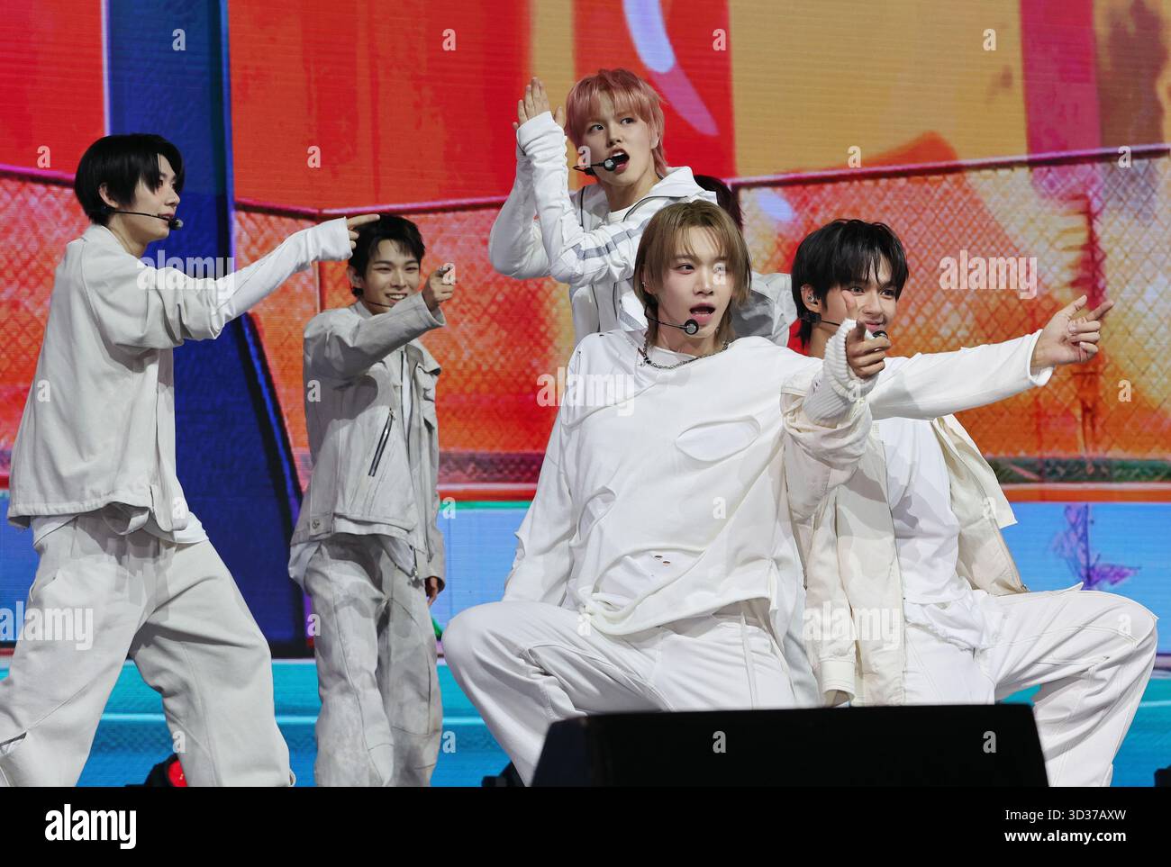 S. Korean boy group AHOF South Korean boy group AHOF performs during a ...