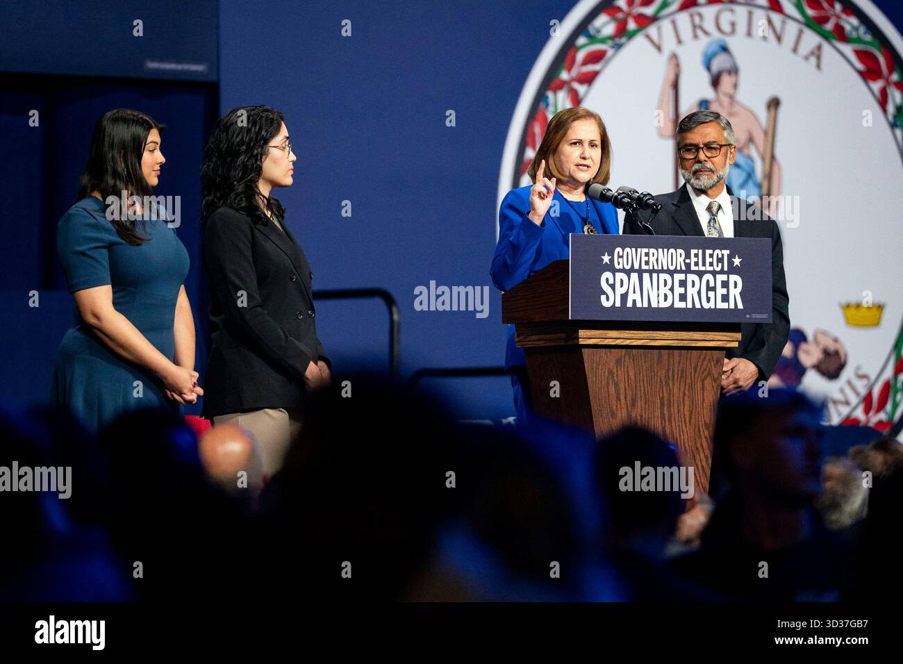 Virginia Democratic Lieutenant Governor candidate Ghazala Hashmi speaks ...