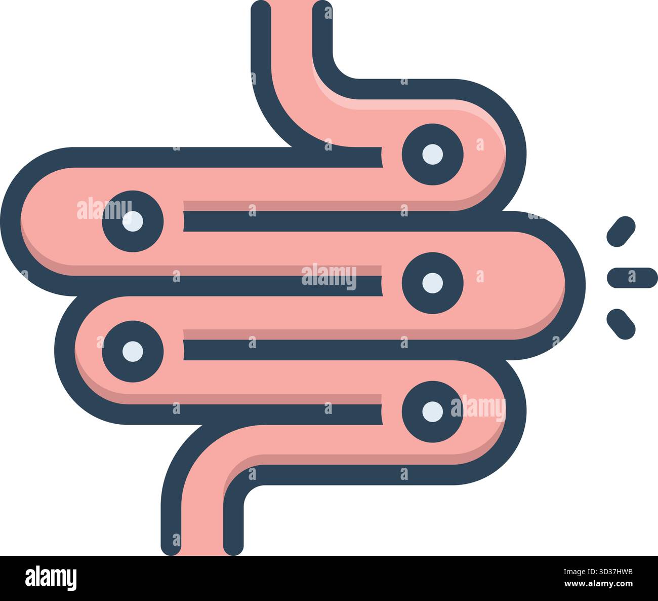 Icon for indigestion, colitis Stock Vector