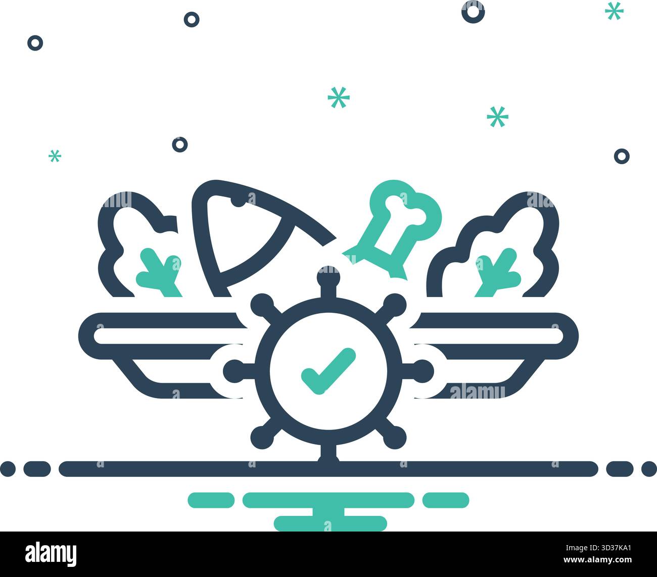 Icon for contamination control, contamination Stock Vector Image & Art ...