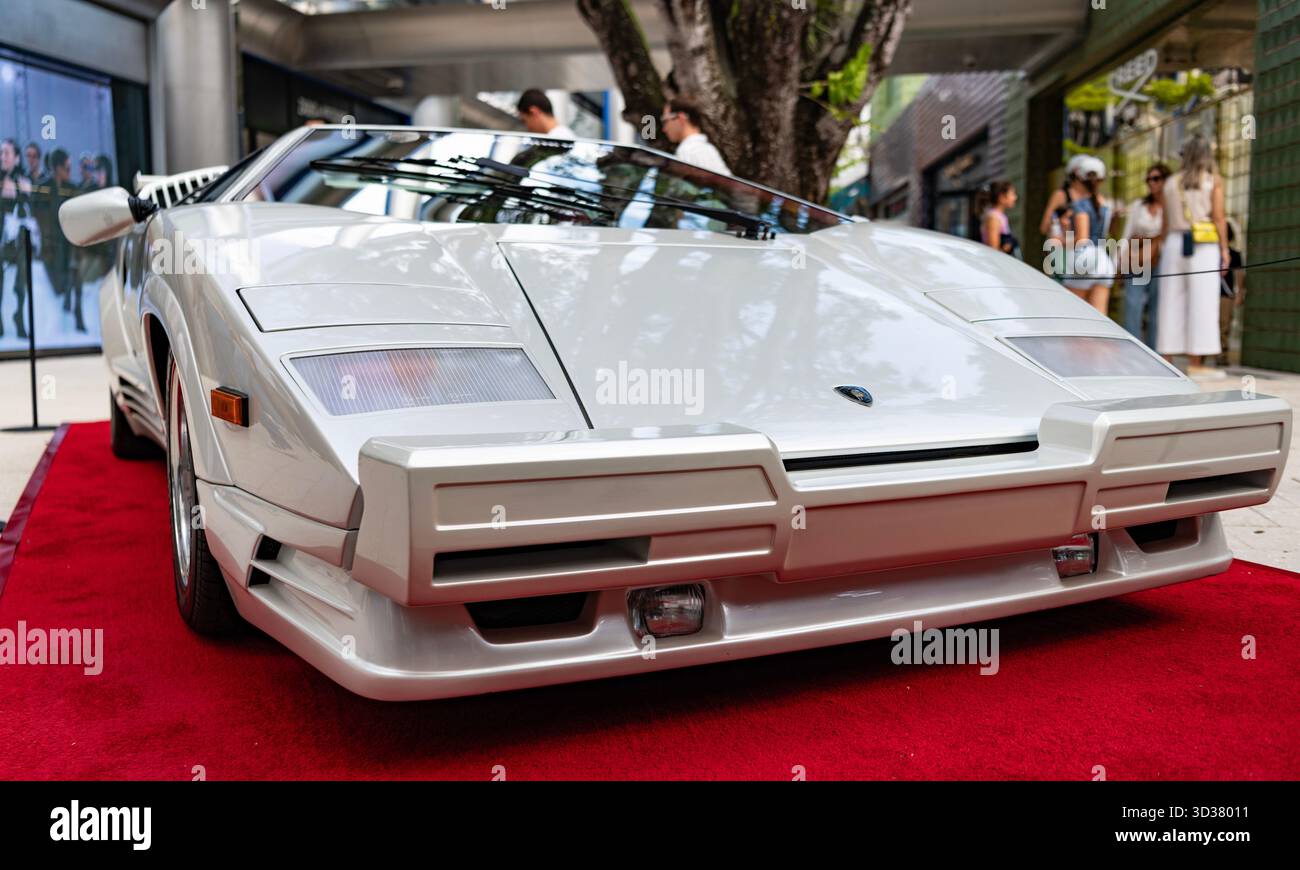 Miami, Florida, USA - February 16, 2025: Lamborghini Countach sport car ...