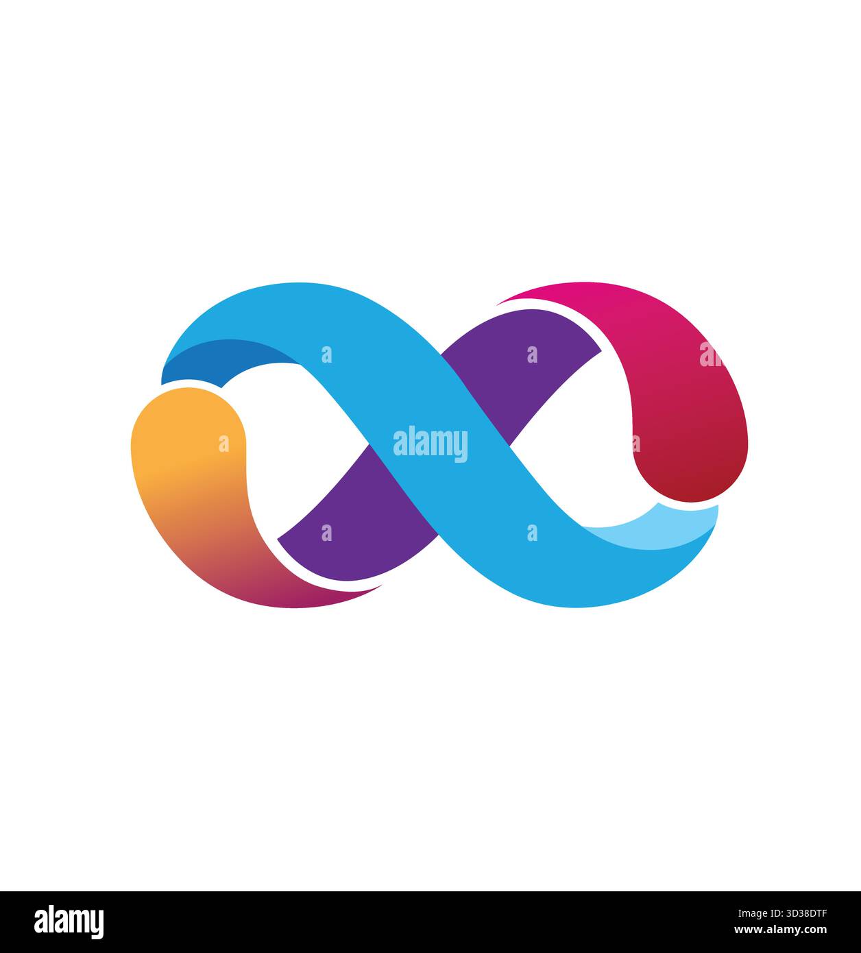Colorful Infinity Logo Vector Symbol Design Illustration Stock Vector