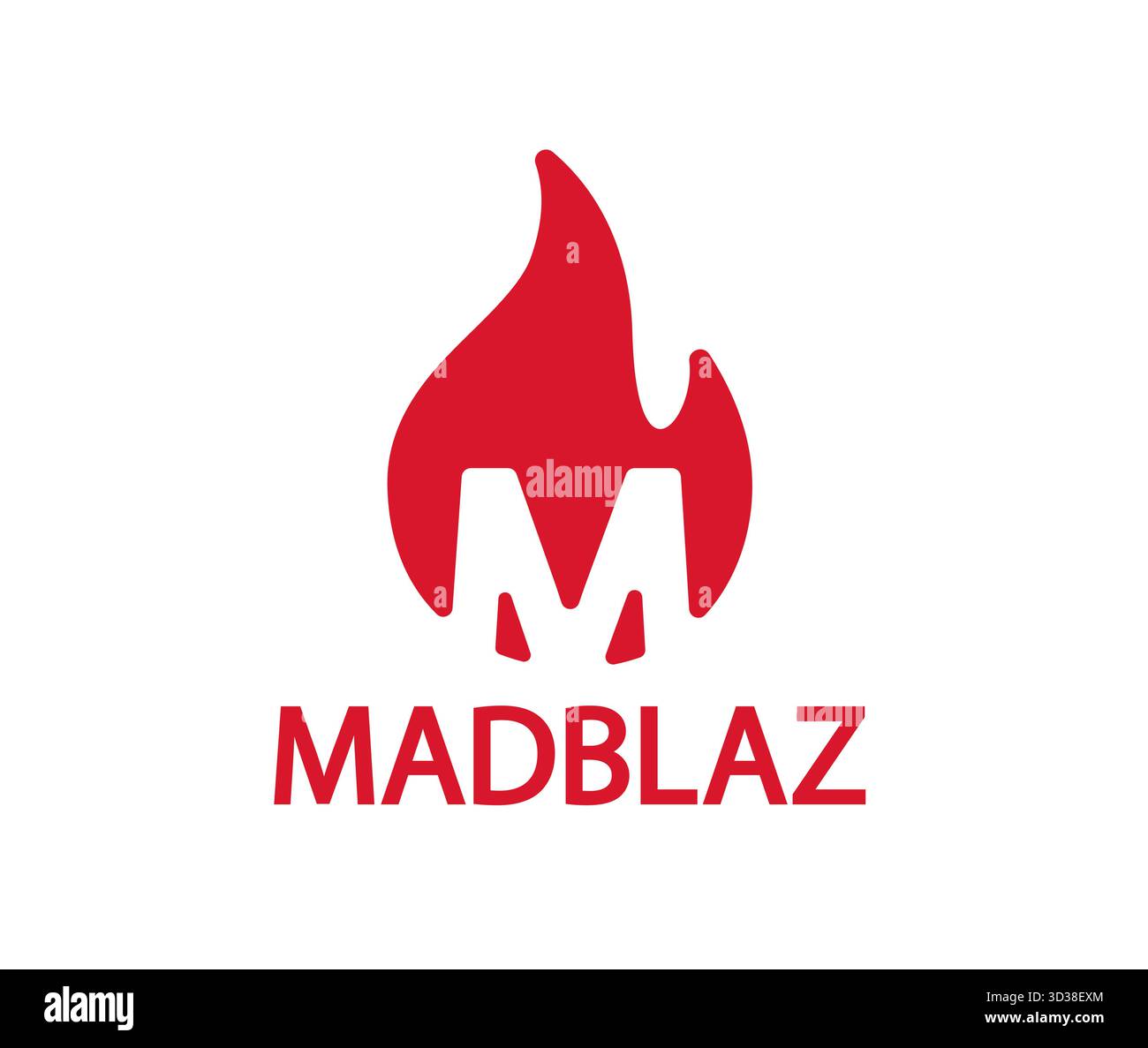 Creative letter M and fire logo vector icon symbol illustration Stock Vector
