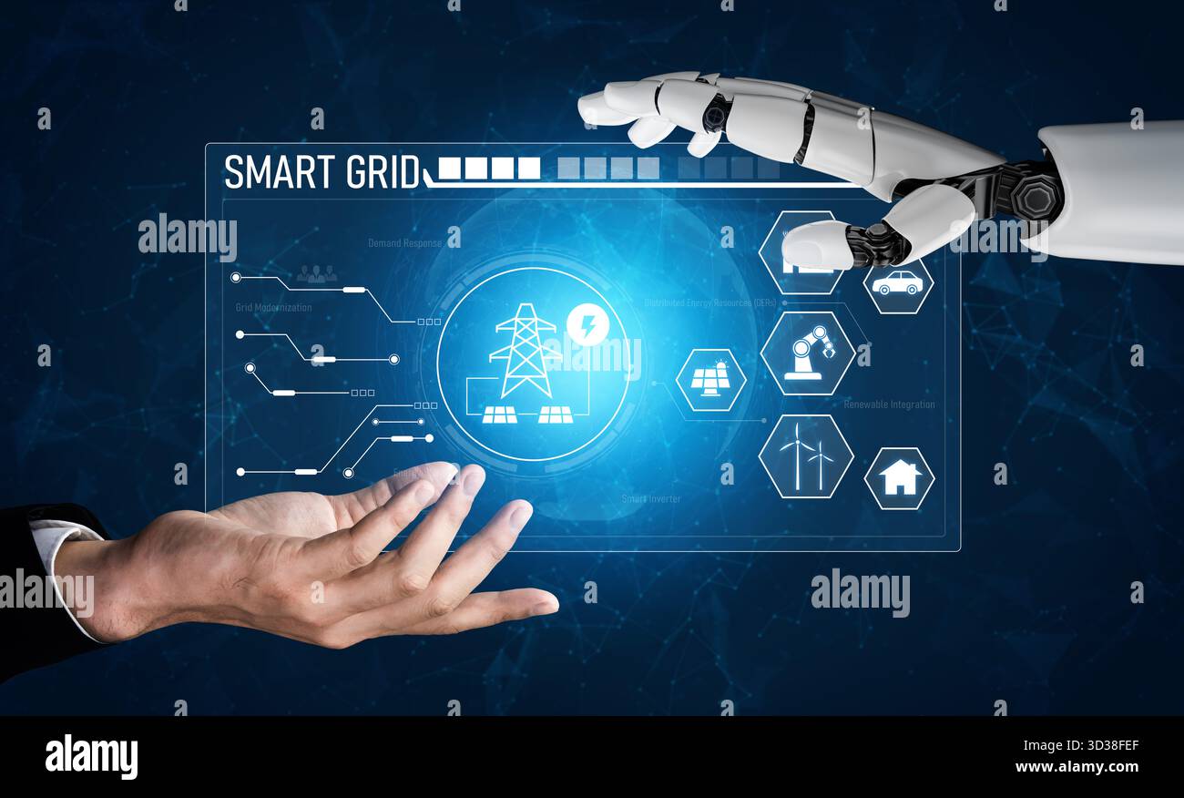 AI optimizes smart grid infrastructure by integrating renewable energy ...