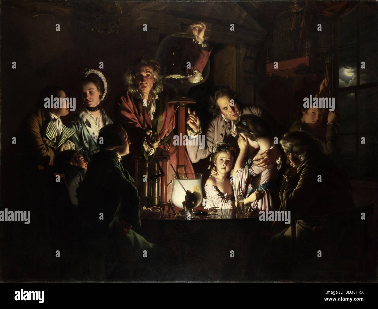 Joseph wright of derby experiment hi-res stock photography and