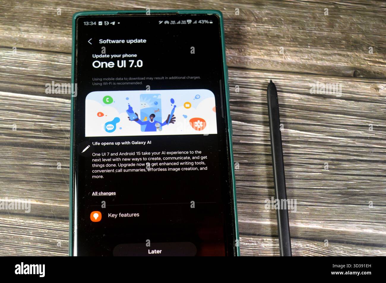 Cellular Version Update Cairo, Egypt, November 1 2025: Galaxy AI One UI 7.0 upgrade, Samsung ...