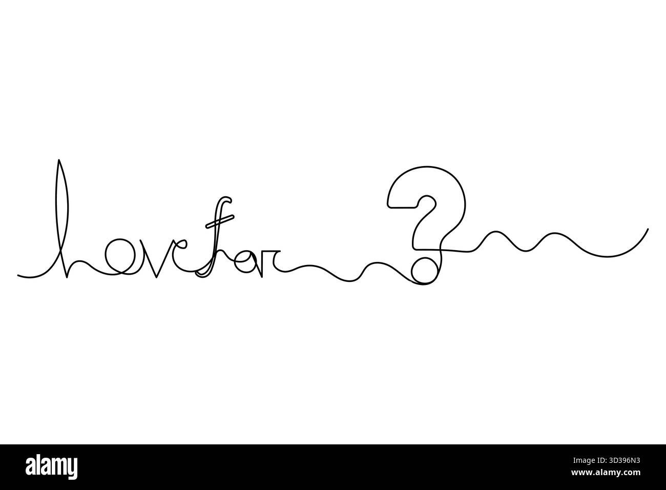 Question mark continuous one line drawing of isolated simple vector ...