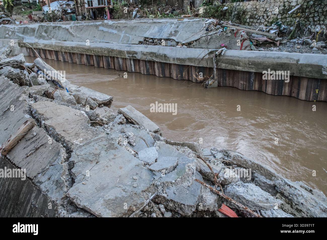 Typhoon Breaches Inba Numa Embankment, Washing Away Eels