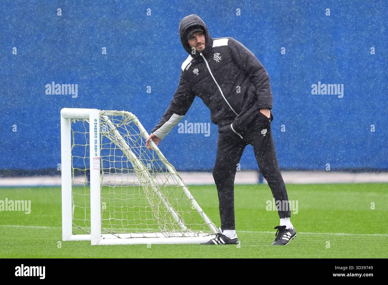 Danny Rohl Rangers Fc Training Rangers manager Danny Rohl during a training session at the Rangers ...